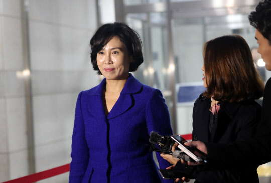 '혜경궁 김씨' 경찰 조사 마치고 귀가하는 김혜경씨 이재명 경기지사의 부인 김혜경 씨가 2일 오후 '혜경궁 김씨' 트위터 계정의 소유주 논란과 관련 피고발인 신분 조사를 마친 뒤 경기도 수원시 경기남부지방경찰청을 빠져나가고 있다.